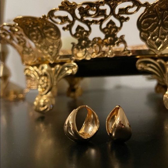 Anthro Small Hoop Earrings ! - Picture 1 of 5